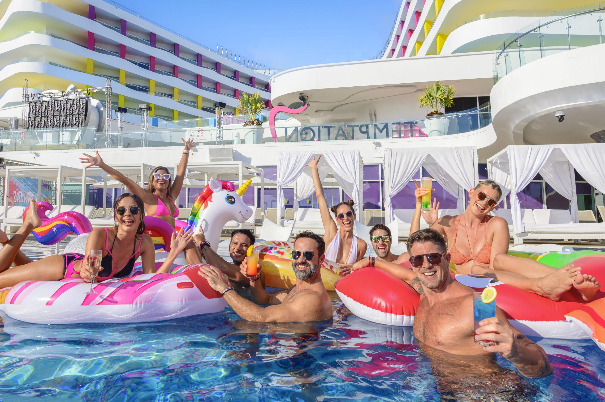 Pool party at Temptation Cancun Resort